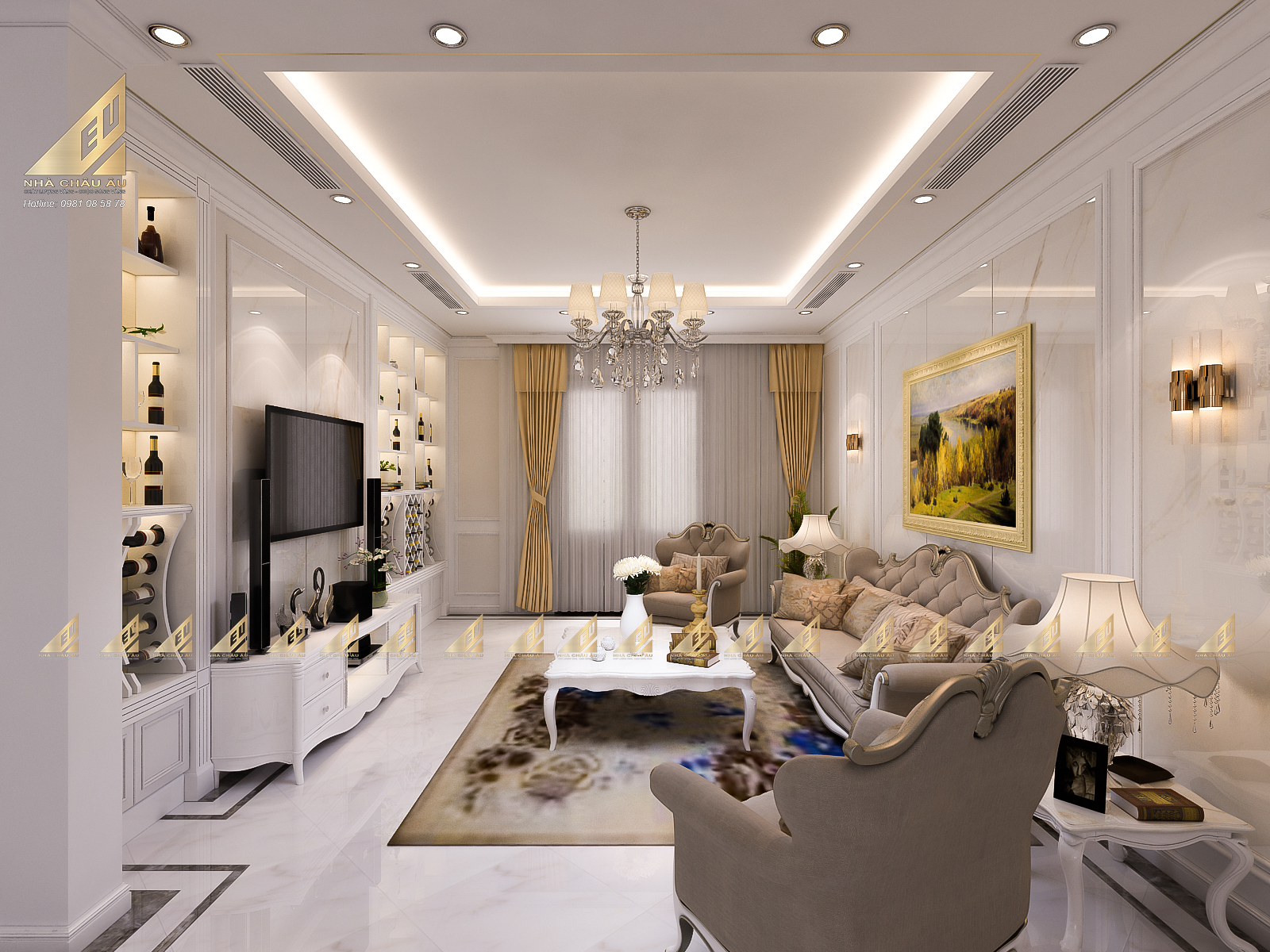 THIẾT KẾ VILLA NGUYỆT QUẾ- VINCOM THE HARMONY